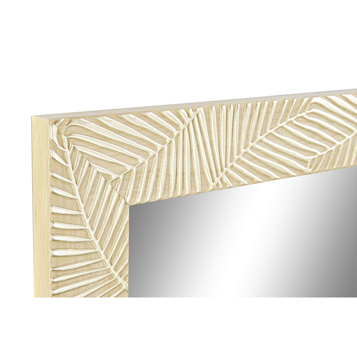 Väggspegel DKD Home Decor 70 x 2 x 158 cm Glas polystyren Tropiskt Löv av en växt (4 Delar) - 3