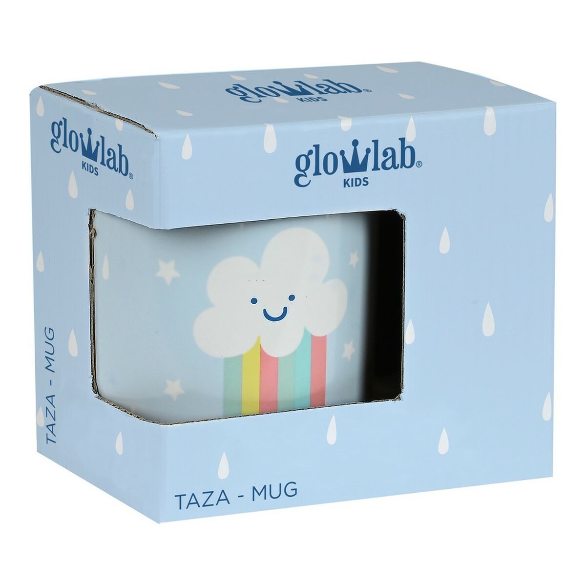 Mugg Glow Lab Nube Keramik Ljusblå (350 ml) - 6