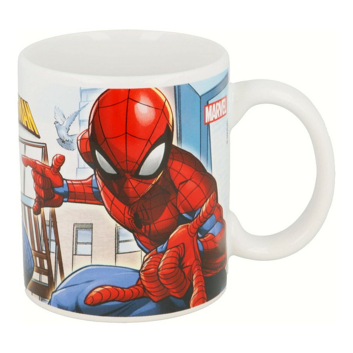 Mugg Spiderman Great Power Keramik Röd Blå (11.7 x 10 x 8.7 cm) (350 ml) - 7