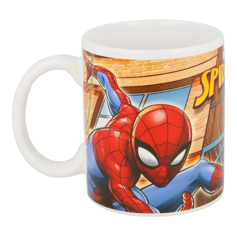 Mugg Spiderman Great Power Keramik Röd Blå (11.7 x 10 x 8.7 cm) (350 ml) - 4