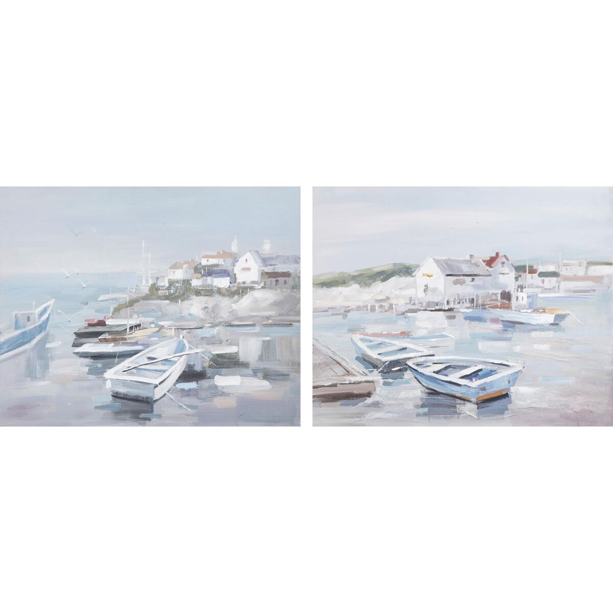 Kanvas DKD Home Decor 100 x 2 x 80 cm 100 x 3,5 x 80 cm Barco (2 antal)