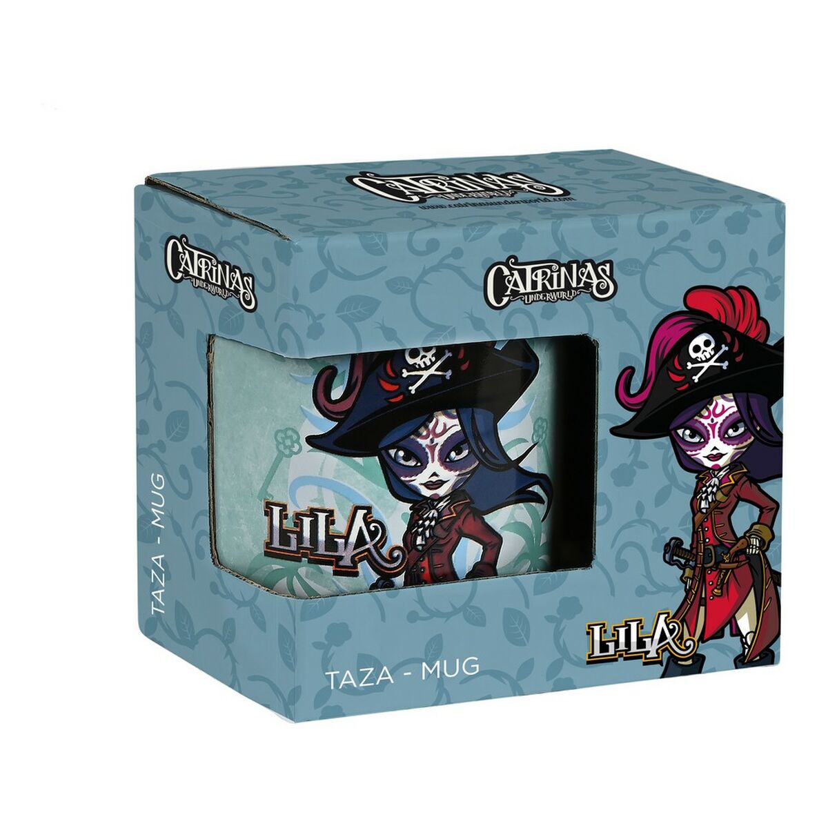 Mugg Catrinas Claire, noelia y lila Keramik Blå (350 ml) - 5