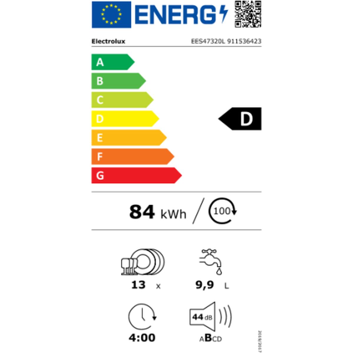 Diskmaskin Electrolux EES47320L Vit 60 cm - 2