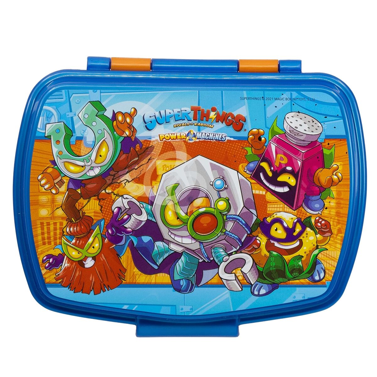 Smörgåslåda SuperThings Kazoom kids Blå Orange Plast (17 x 5.6 x 13.3 cm) - 3