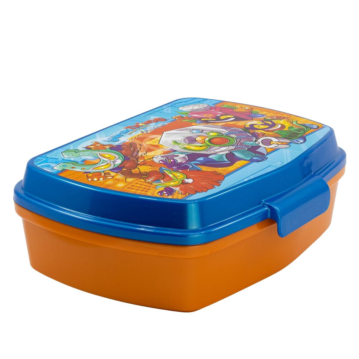 Smörgåslåda SuperThings Kazoom kids Blå Orange Plast (17 x 5.6 x 13.3 cm)