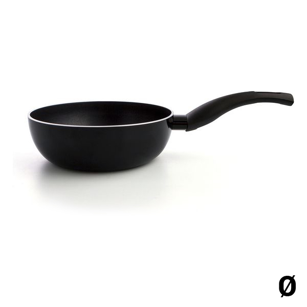 Non-stick-panna Quid Hydra Svart Metall Bakelit, Mått: 28 x 8,1 cm