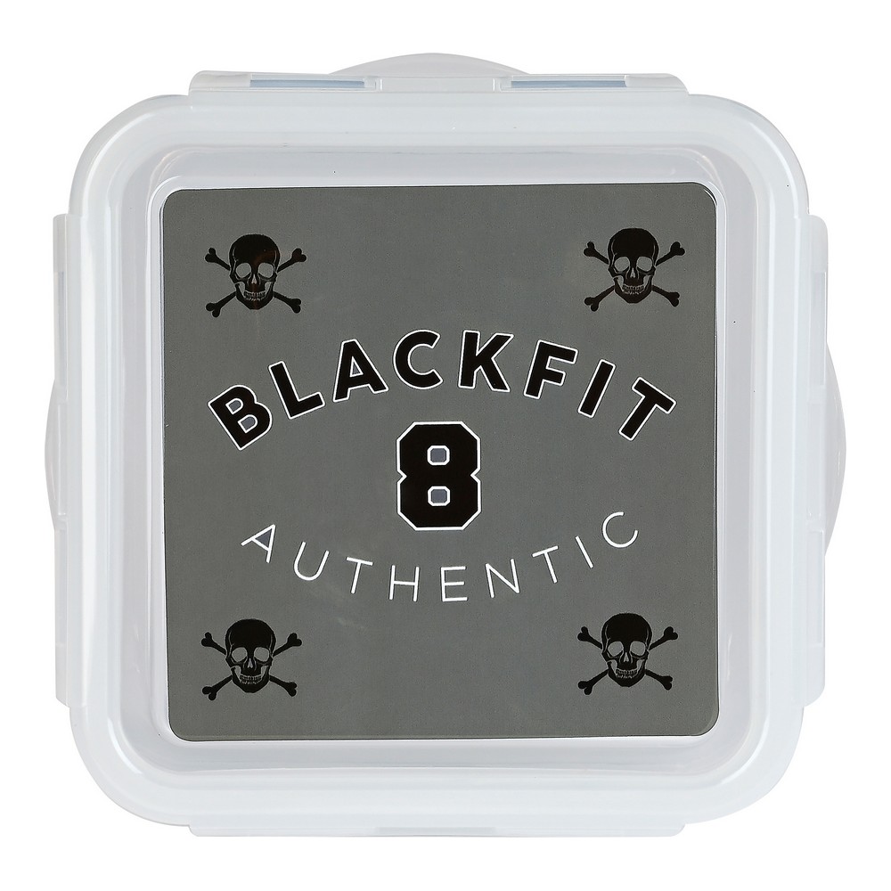 Lunchlåda BlackFit8 Skull Polyuretan Svart Grå (13 x 7.5 x 13 cm) - 2