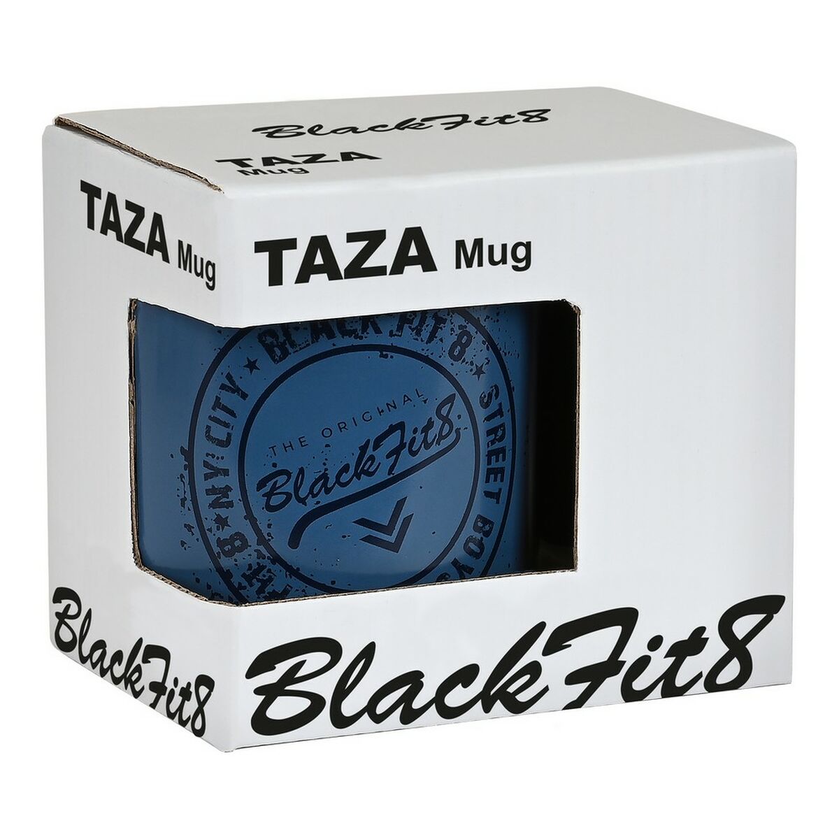 Mugg BlackFit8 Stamp Keramik Blå (350 ml) - 6