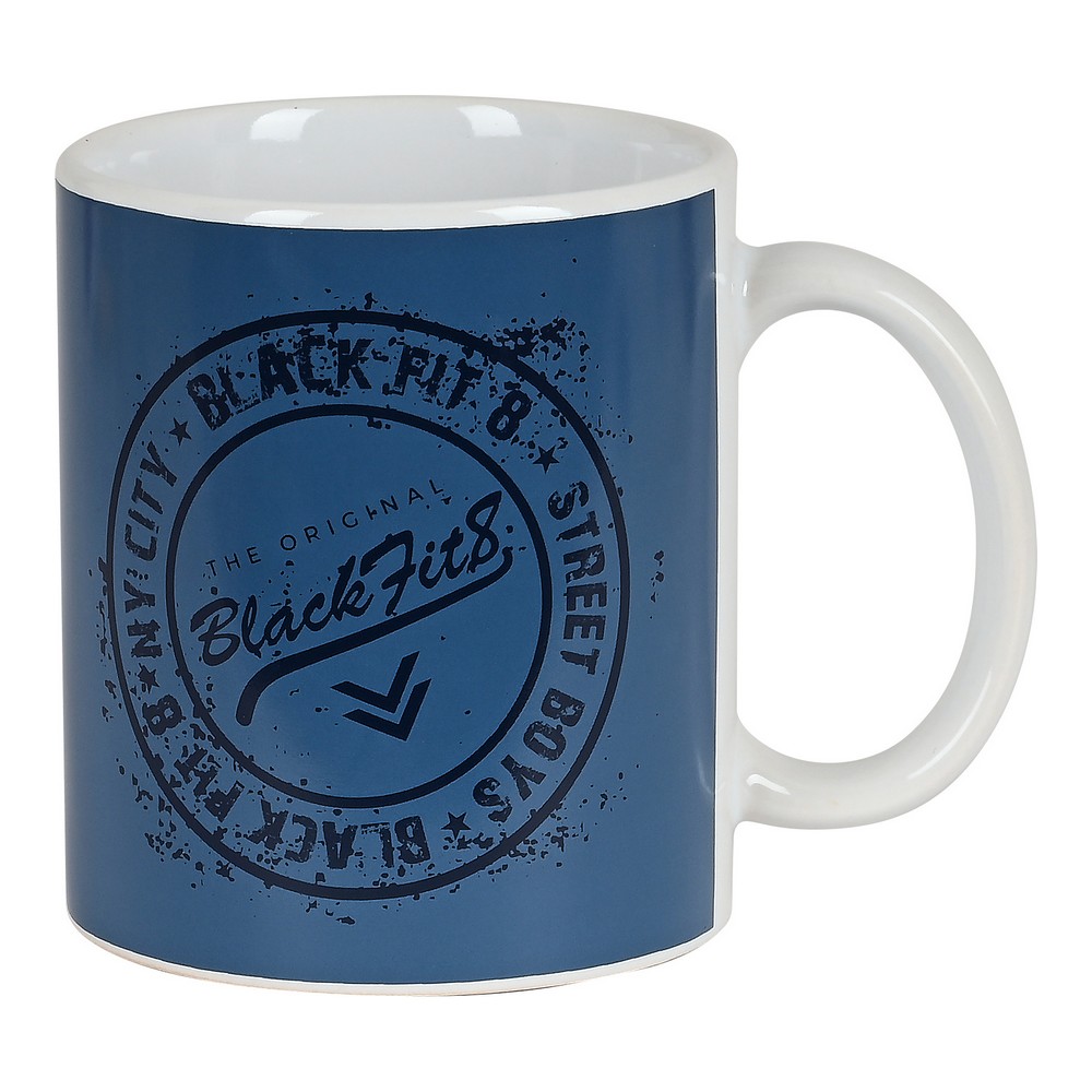 Mugg BlackFit8 Stamp Keramik Blå (350 ml)