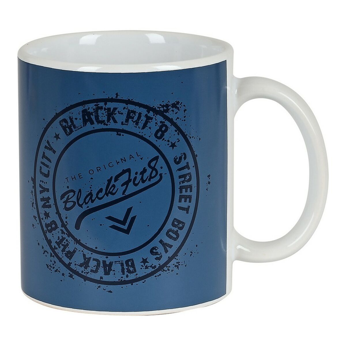 Mugg BlackFit8 Stamp Keramik Blå (350 ml) - 4