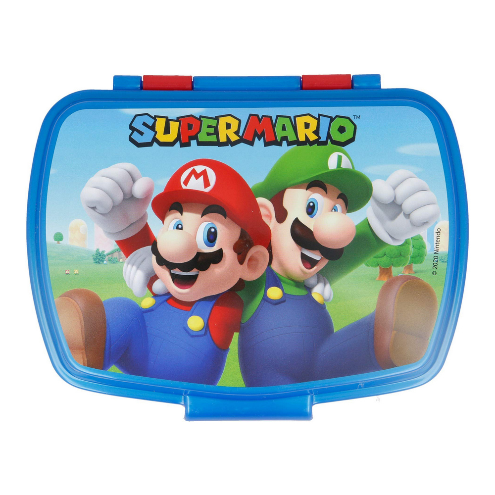 Smörgåslåda Super Mario Plast Röd Blå (17 x 5.6 x 13.3 cm) - 4