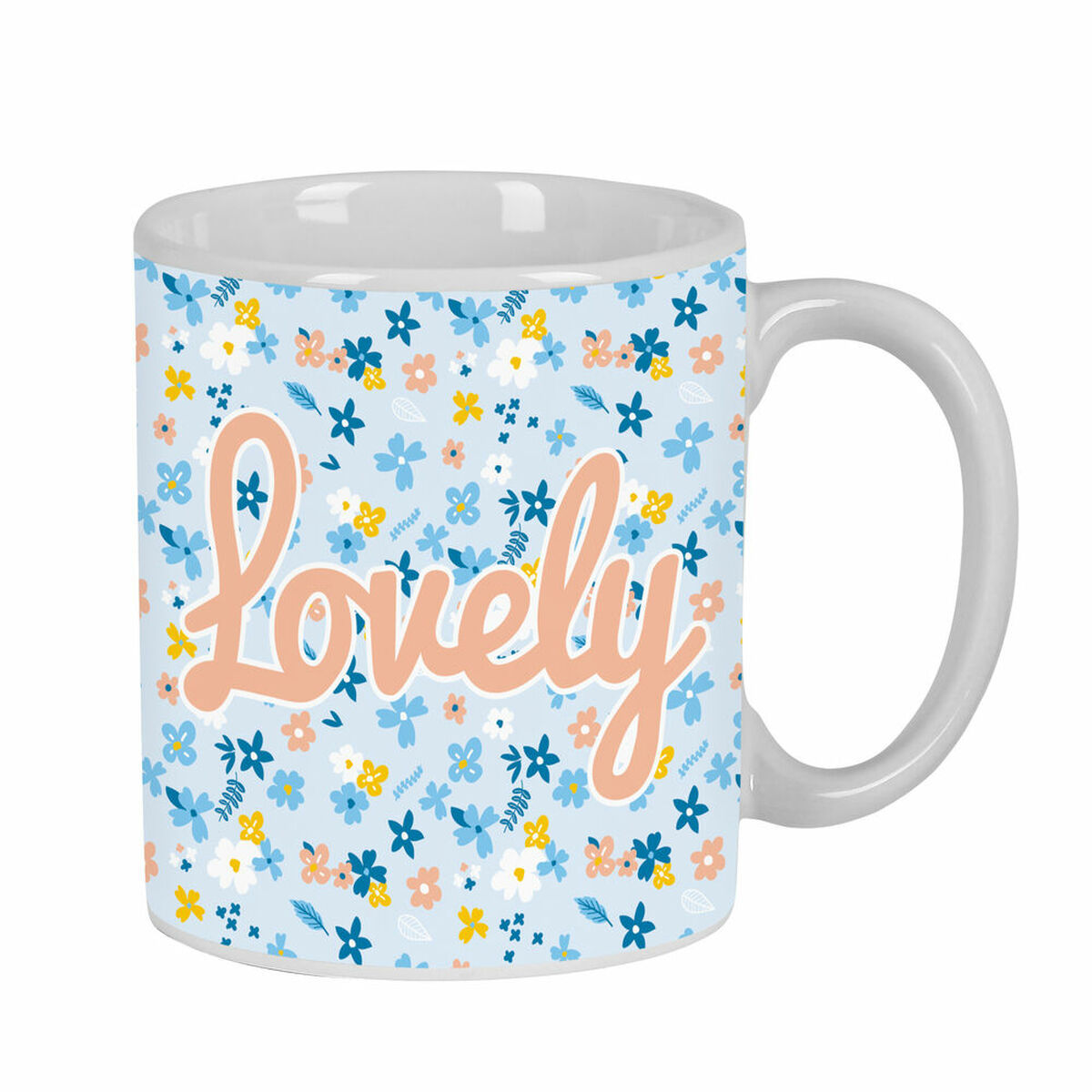Mugg Moos Lovely Keramik Ljusblå (350 ml) - 4