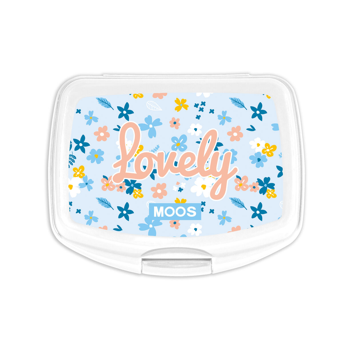 Smörgåslåda Moos Lovely Plast Ljusblå (17 x 6 x 14 cm) - 5