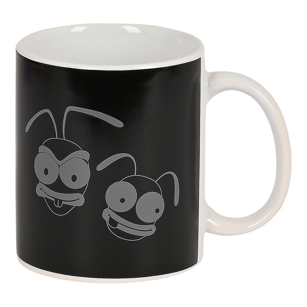 Mugg El Hormiguero Vit Keramik Svart (350 ml)