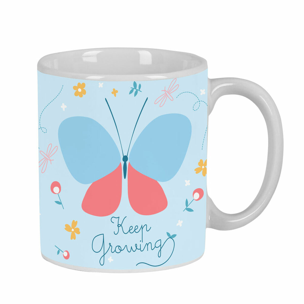 Mugg BlackFit8 Mariposa Keramik Ljusblå (350 ml) - 4
