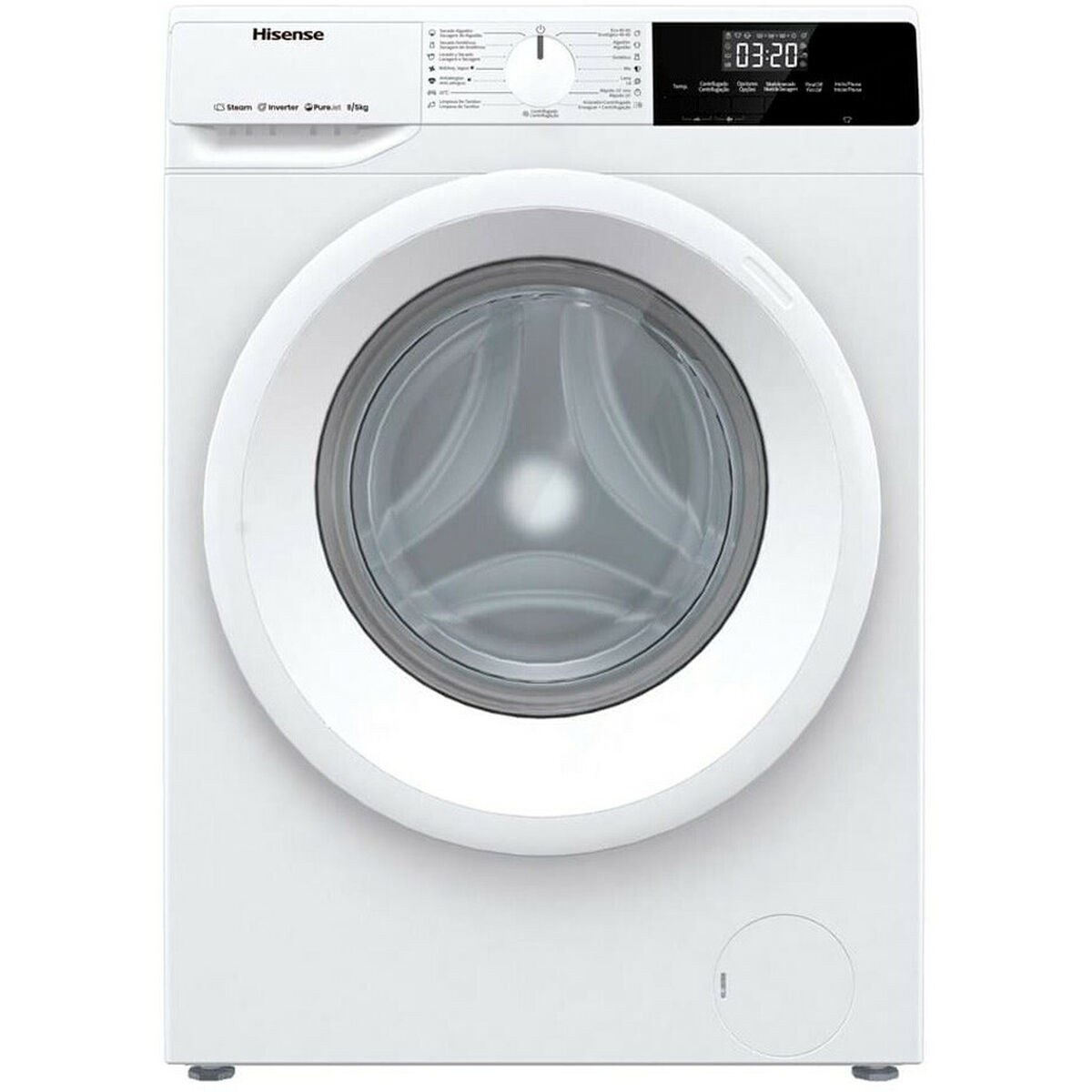 Washer - Dryer Hisense WDQE8014EVJM 1400 rpm Vit
