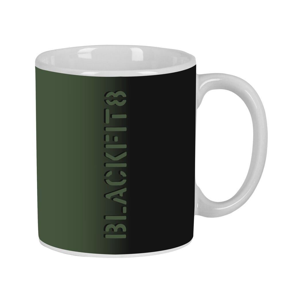 Mugg BlackFit8 Gradient Keramik Svart Armégrön (350 ml)