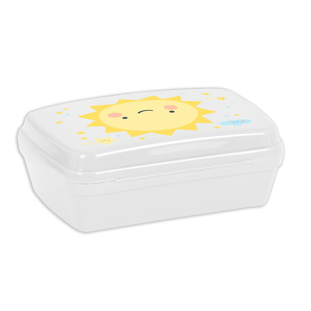 Smörgåslåda Safta Solete Plast Vit Gul (17 x 6 x 14 cm) - 2