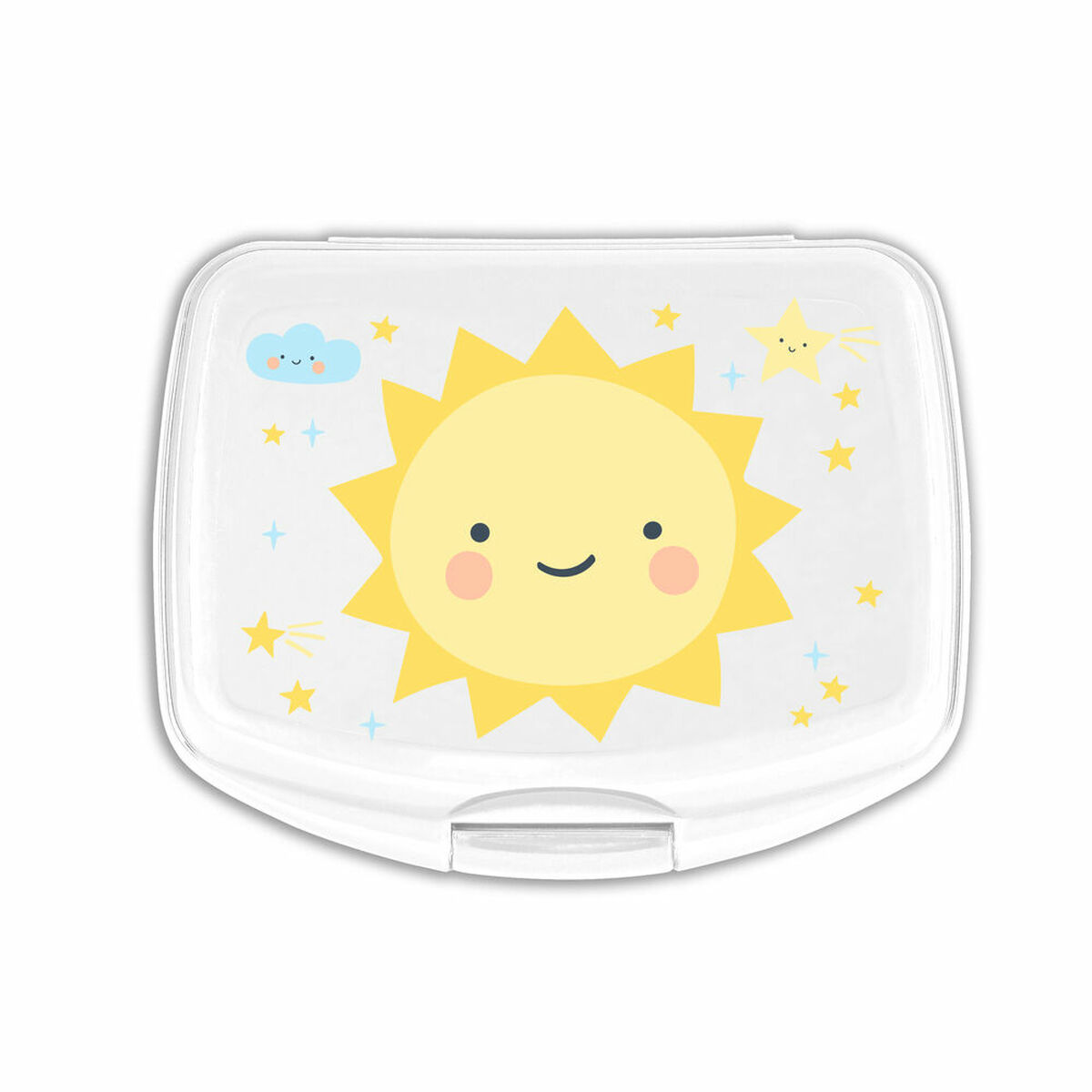 Smörgåslåda Safta Solete Plast Vit Gul (17 x 6 x 14 cm) - 6