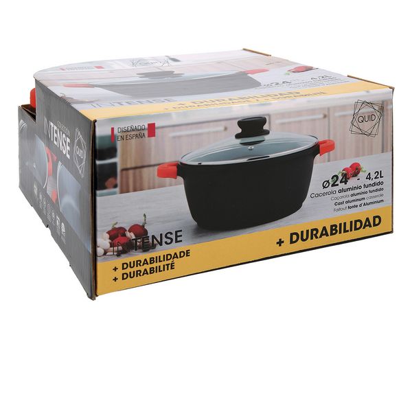 Kastrull med glaslock Quid Intense Aluminium, Mått: 20 cm - 2