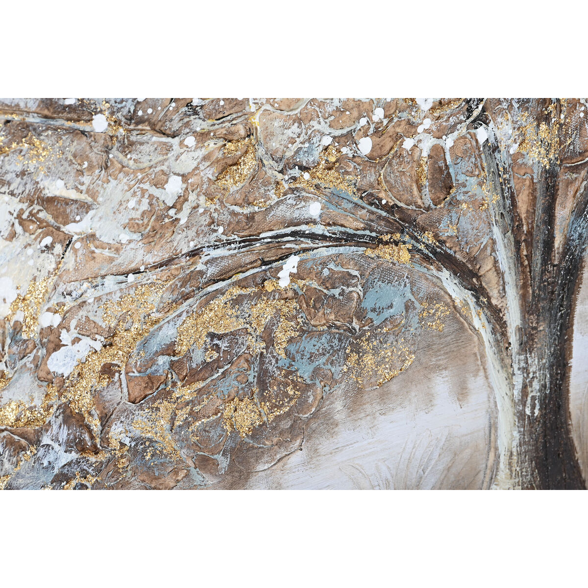 Tavla DKD Home Decor Träd Traditionell 120 x 3 x 60 cm (2 antal) - 2
