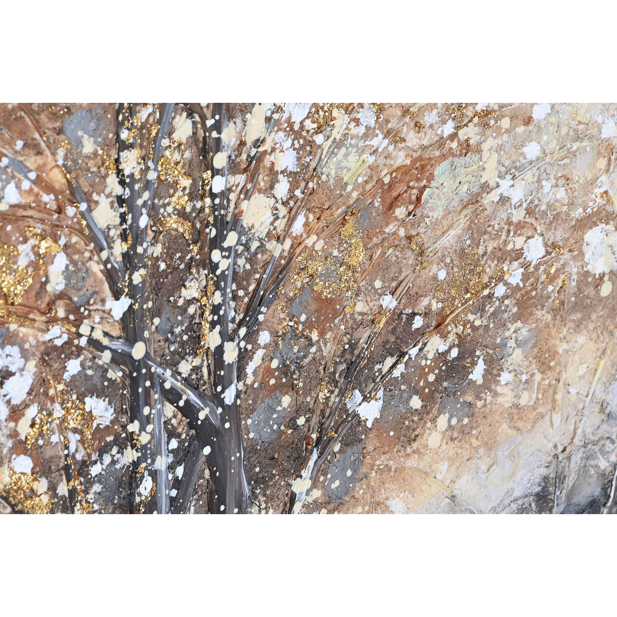 Tavla DKD Home Decor Träd 80 x 3 x 80 cm Traditionell (2 antal) - 2