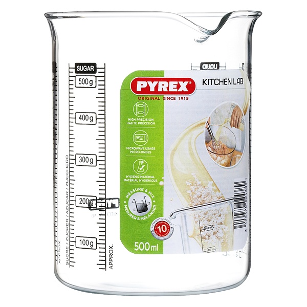 Glas Pyrex Kitchen Lab Transparent Glas, Kapacitet: 0,5 L - 2