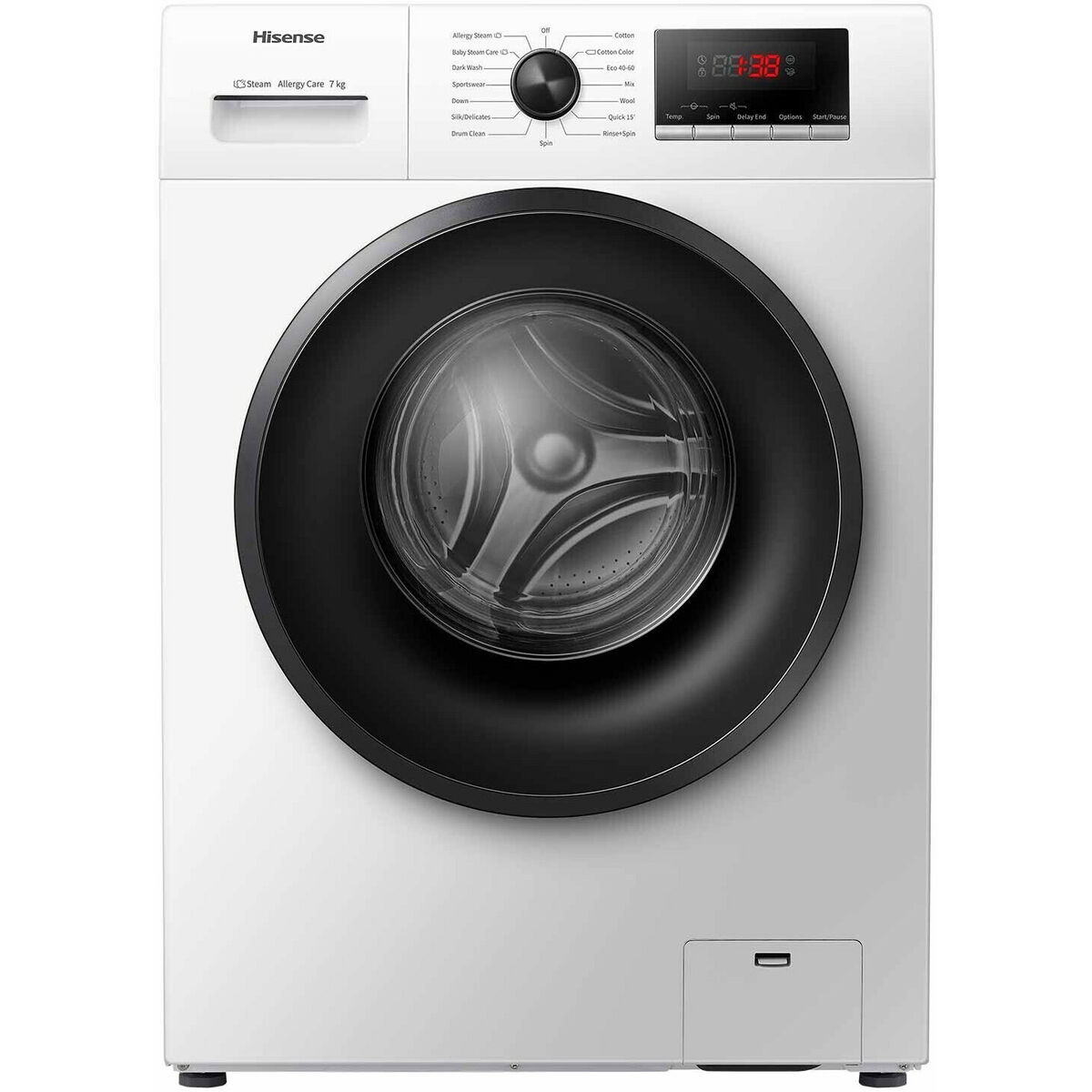 Tvättmaskin Hisense WFVB7012EM Vit 60 cm 1200 rpm 7 kg