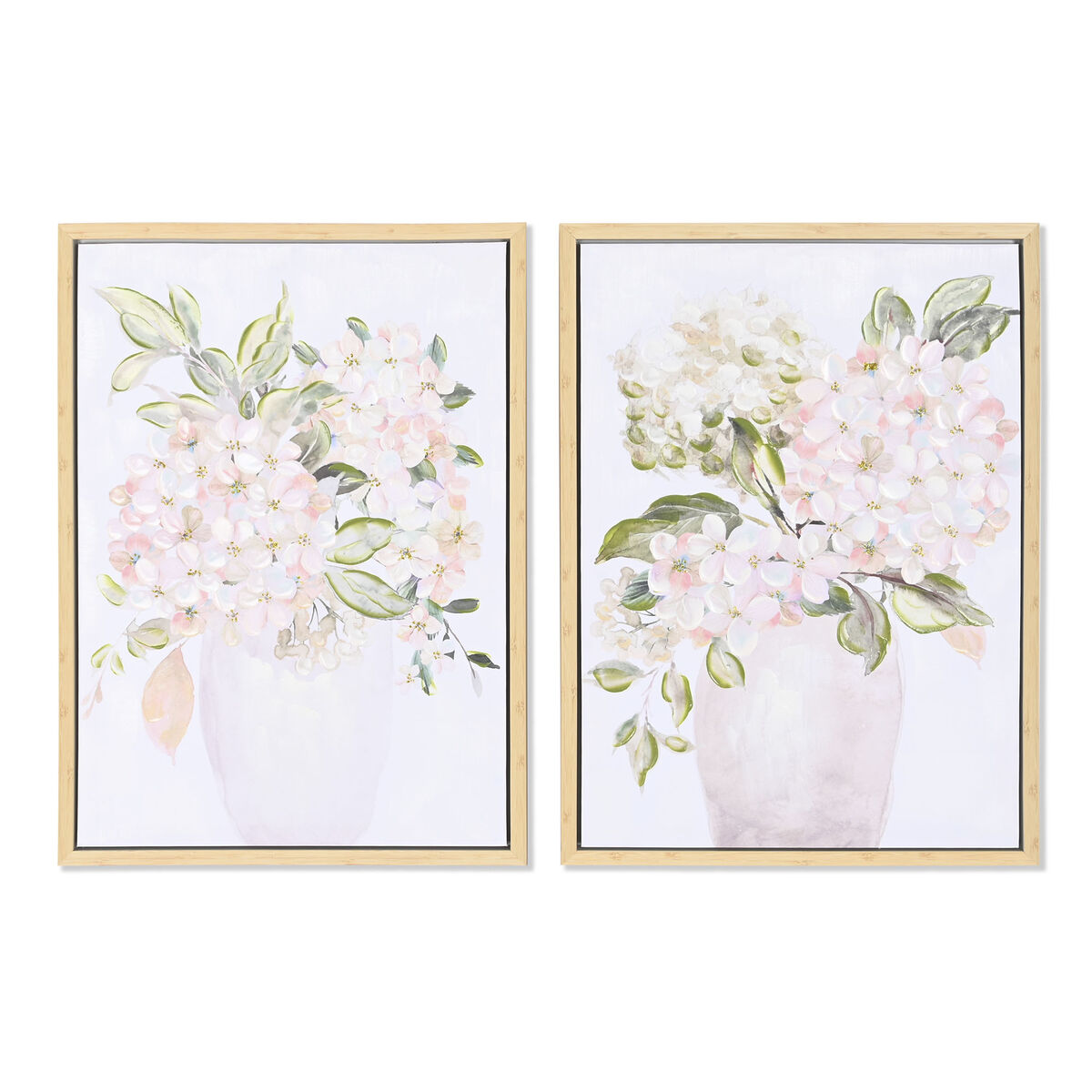 Tavla DKD Home Decor Vas 50 x 4 x 70 cm Romantisk (2 antal)