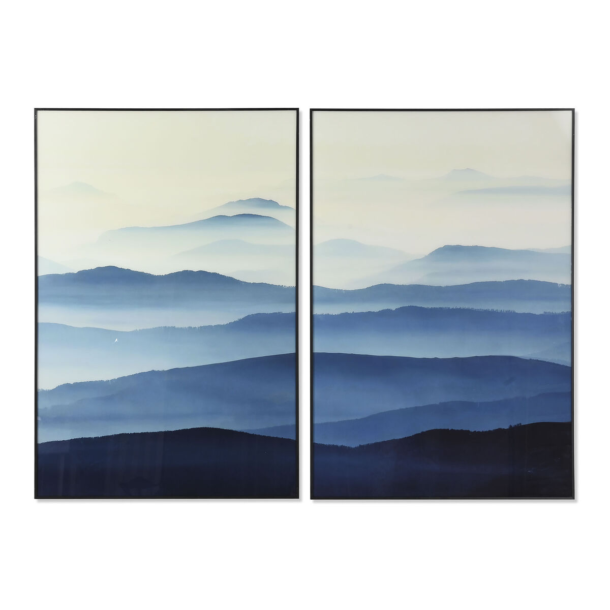 Tavla DKD Home Decor 80 x 2,5 x 120 cm Orientalisk Berg (2 antal)