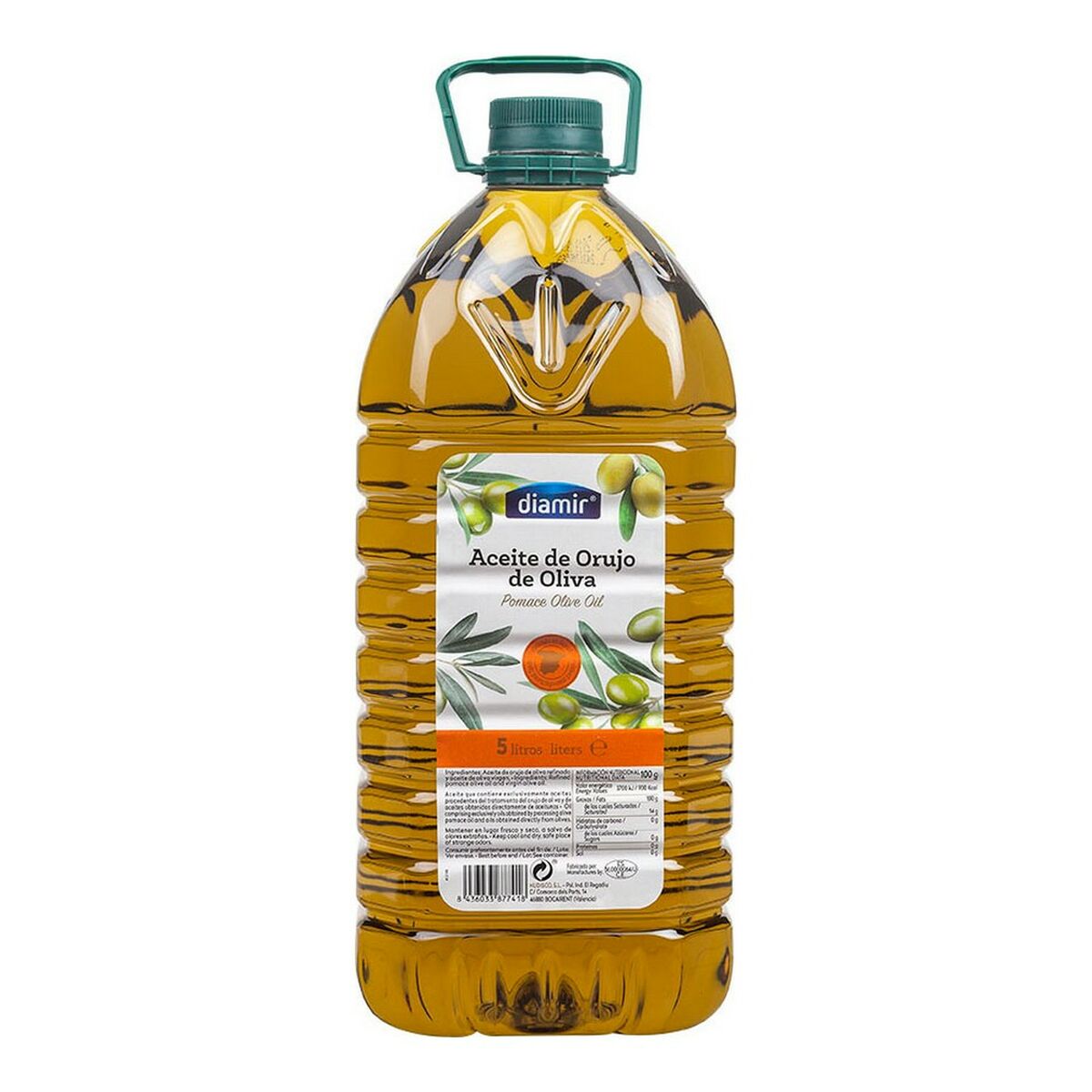 Olivolja med pressrester av Sansa Diamir (5 L)
