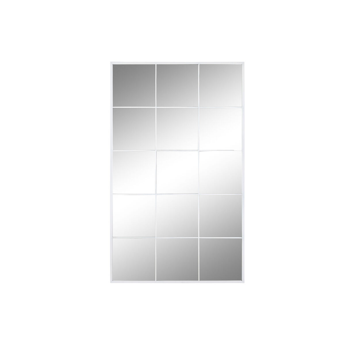 Väggspegel DKD Home Decor Vit Glas Järn Speglar Fönster 90 x 1 x 150 cm