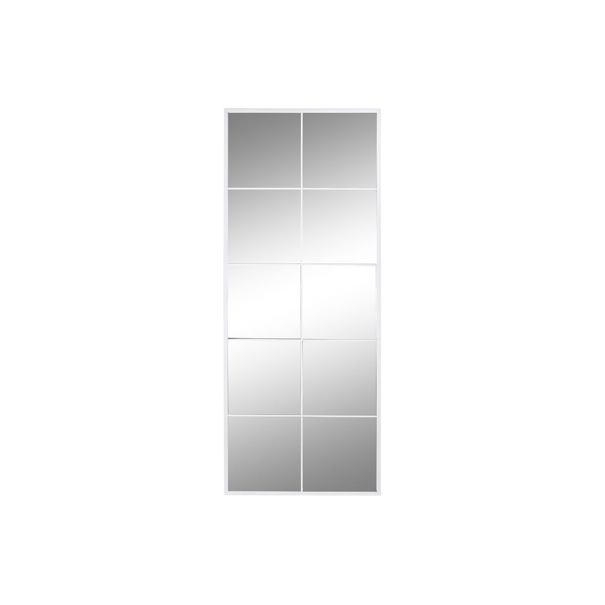 Väggspegel DKD Home Decor Vit Glas Järn Vintage Fönster 150 x 2 x 60 cm