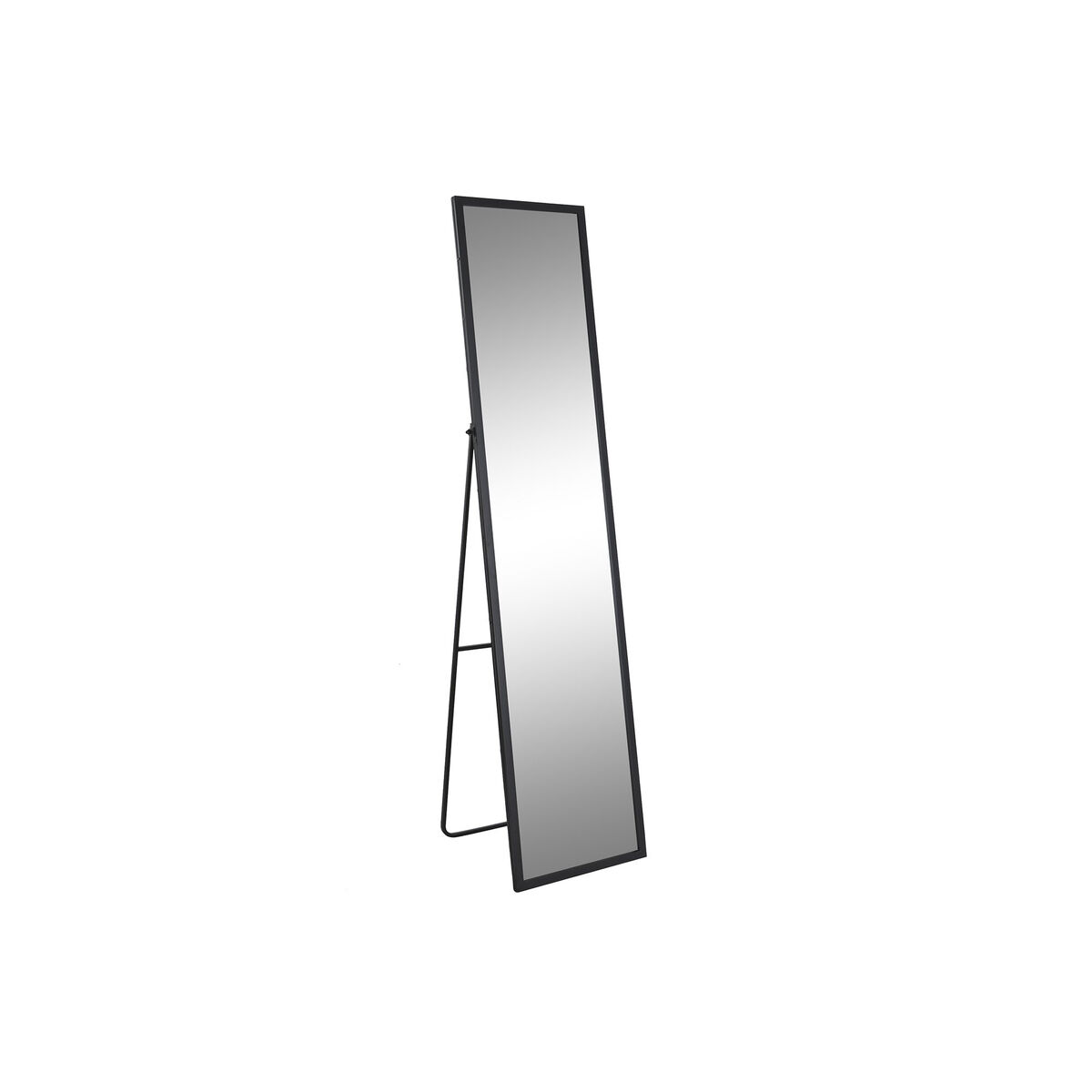 Fristående spegel DKD Home Decor 37 x 10 x 160 cm Glas Svart Järn