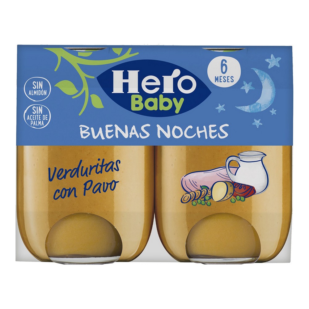 Barnmat Hero Buenas Noches Pavo Grönsaker (2 x 190 gr) - 2