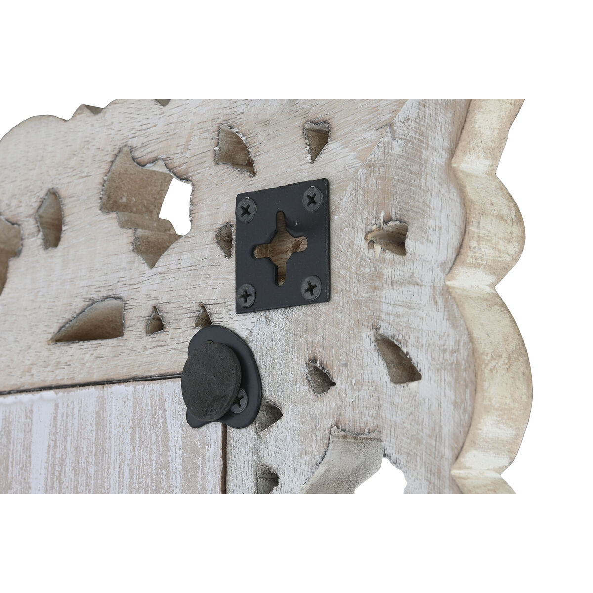 Väggspegel DKD Home Decor 60 x 3,5 x 180 cm Glas Naturell Vit Mangoträ Neoklassisk Avskalad - 3