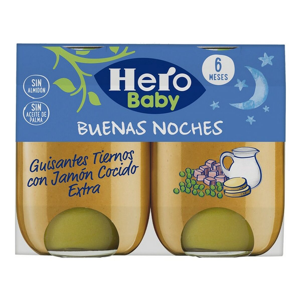Barnmat Hero Buenas Noches Skinka Ärter (2 x 190 gr)