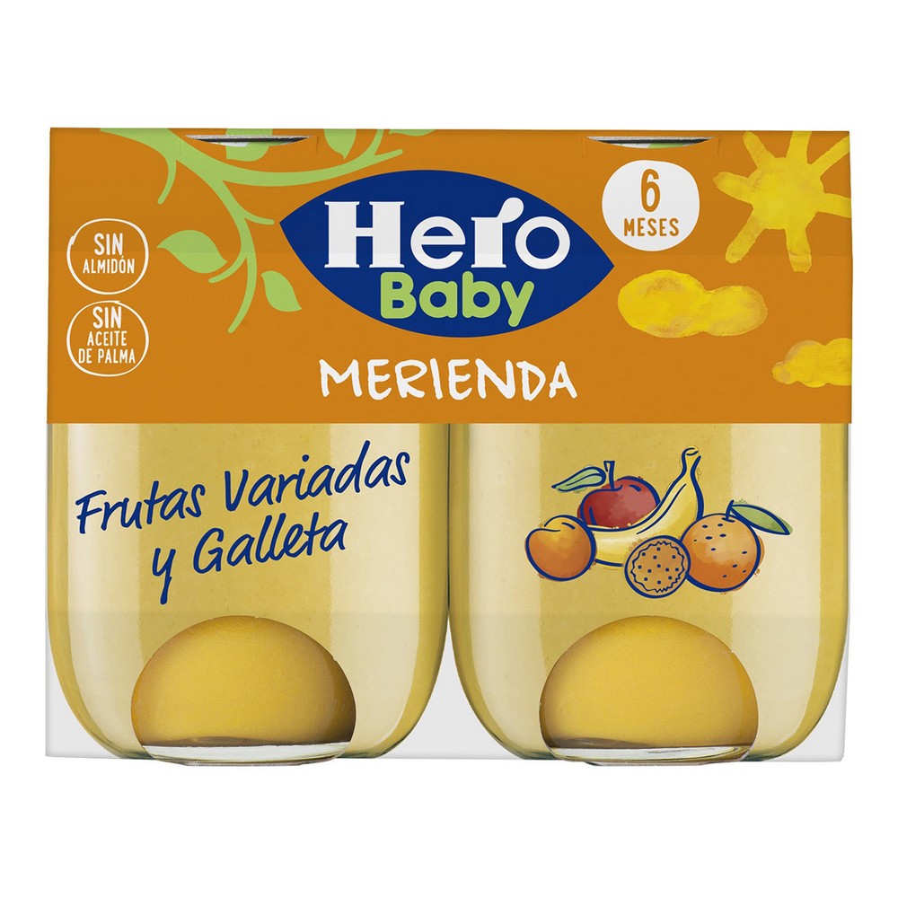 Barnmat Hero Merienda Frutas Galleta (2 x 190 gr)