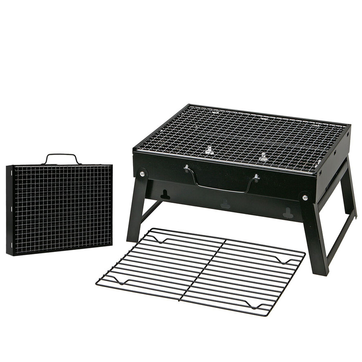 Bärbar Grill 35 x 27 x 20 cm Svart - 2