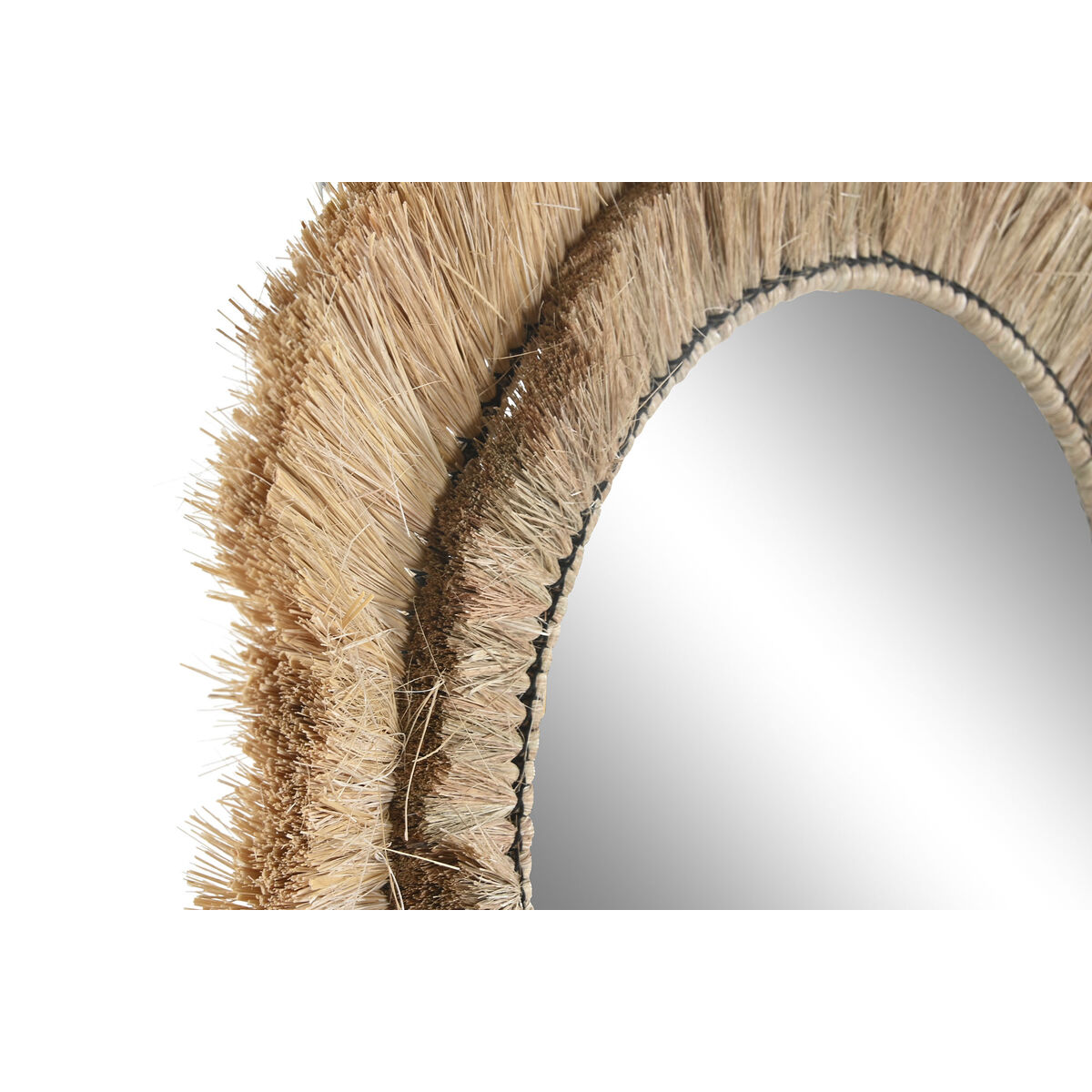 Väggspegel DKD Home Decor 70 x 5 x 100 cm Naturell Bali Jute - 3