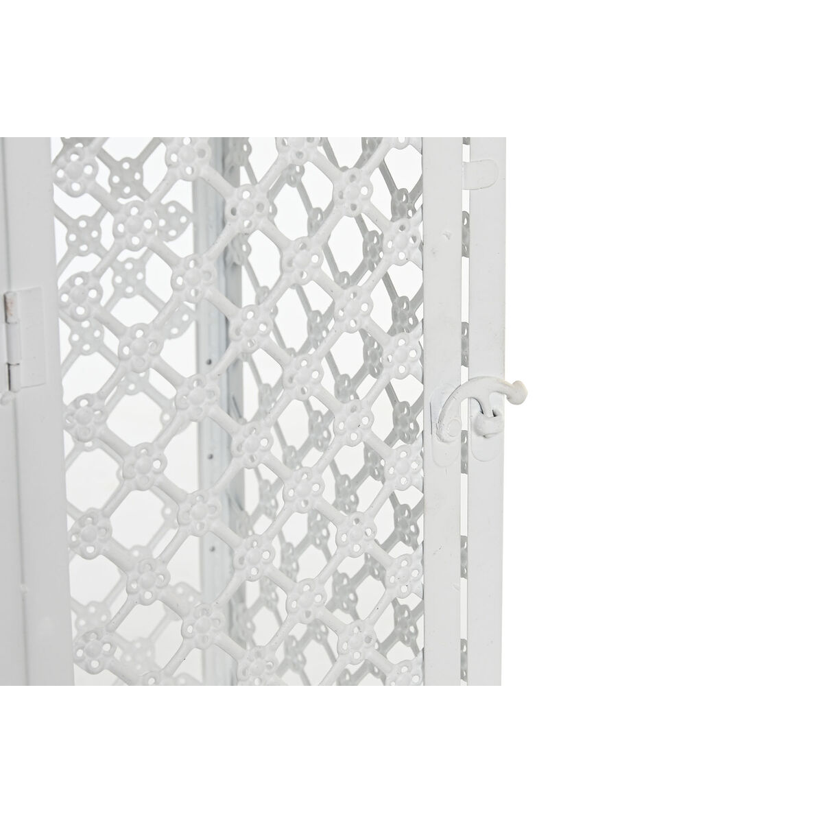 Gatlykta DKD Home Decor 24 x 24 x 74 cm Antikbehandlad Glas Metall Vit Arab - 3