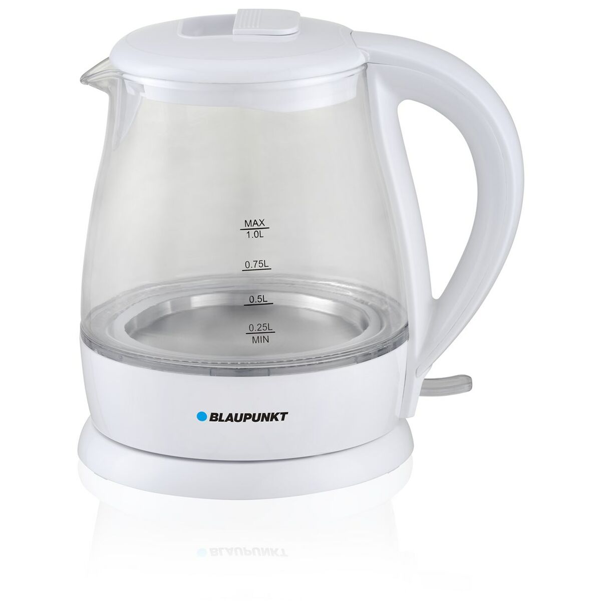Vattenkokare Blaupunkt EKG301  Vit Glas Aluminium 1630 W 1 L