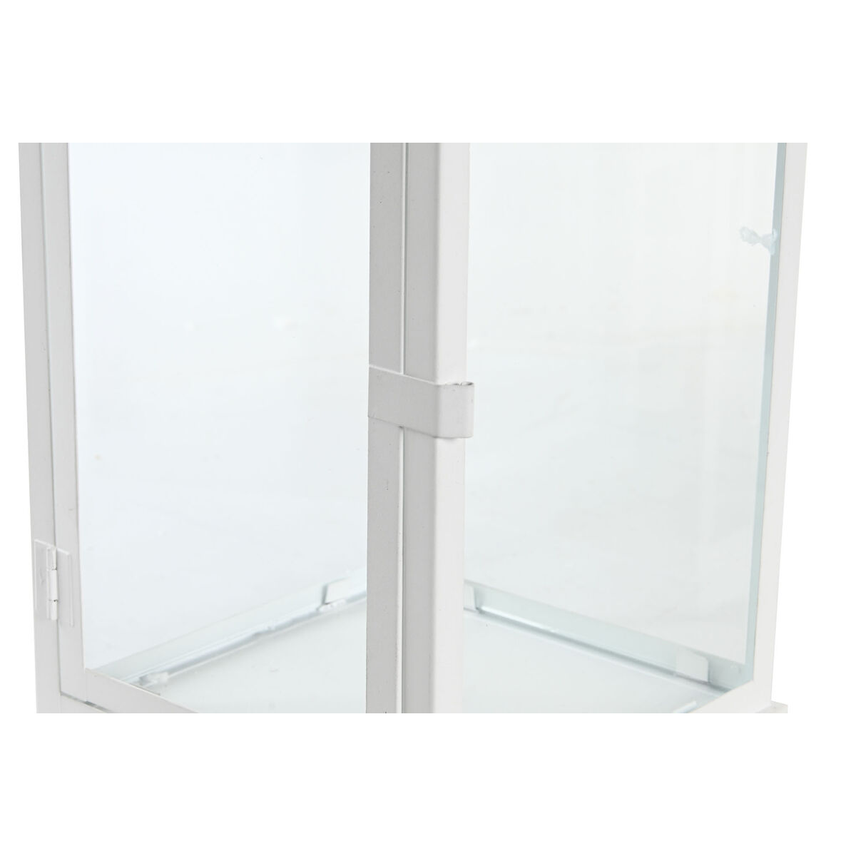 Gatlykta DKD Home Decor 24 x 24 x 60 cm Glas Metall Vit Urban - 3