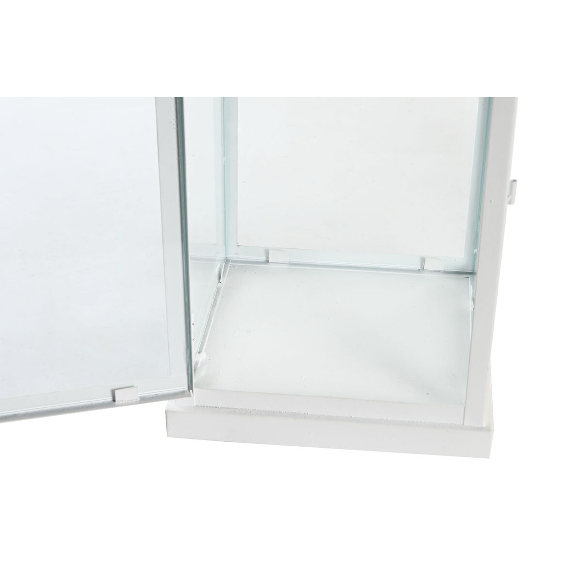 Gatlykta DKD Home Decor 24 x 24 x 60 cm Glas Metall Vit Urban - 2