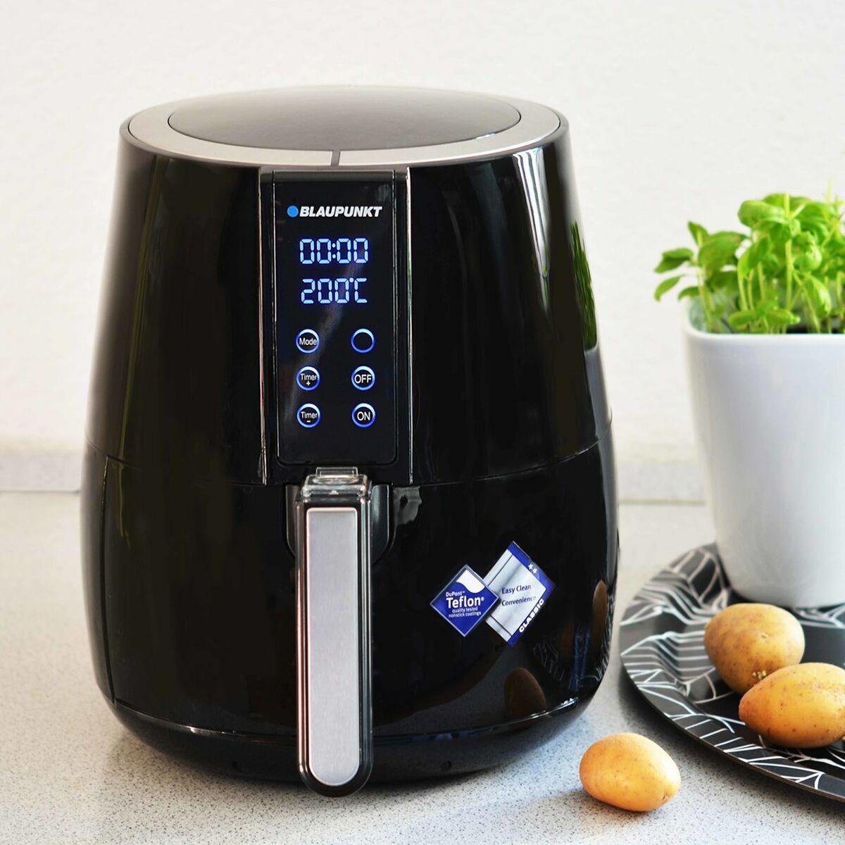 Oljefri Fritös Blaupunkt AFD501 Blå Svart 1500 W 4 L - 2