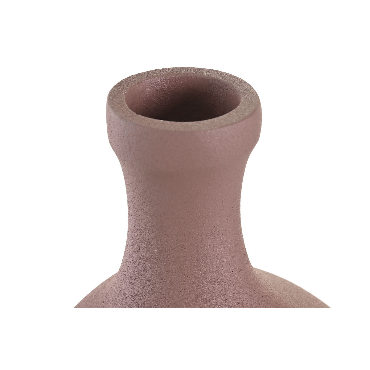 Vas DKD Home Decor 21 x 7 x 48 cm Beige Rosa Aluminium (2 antal) - 2