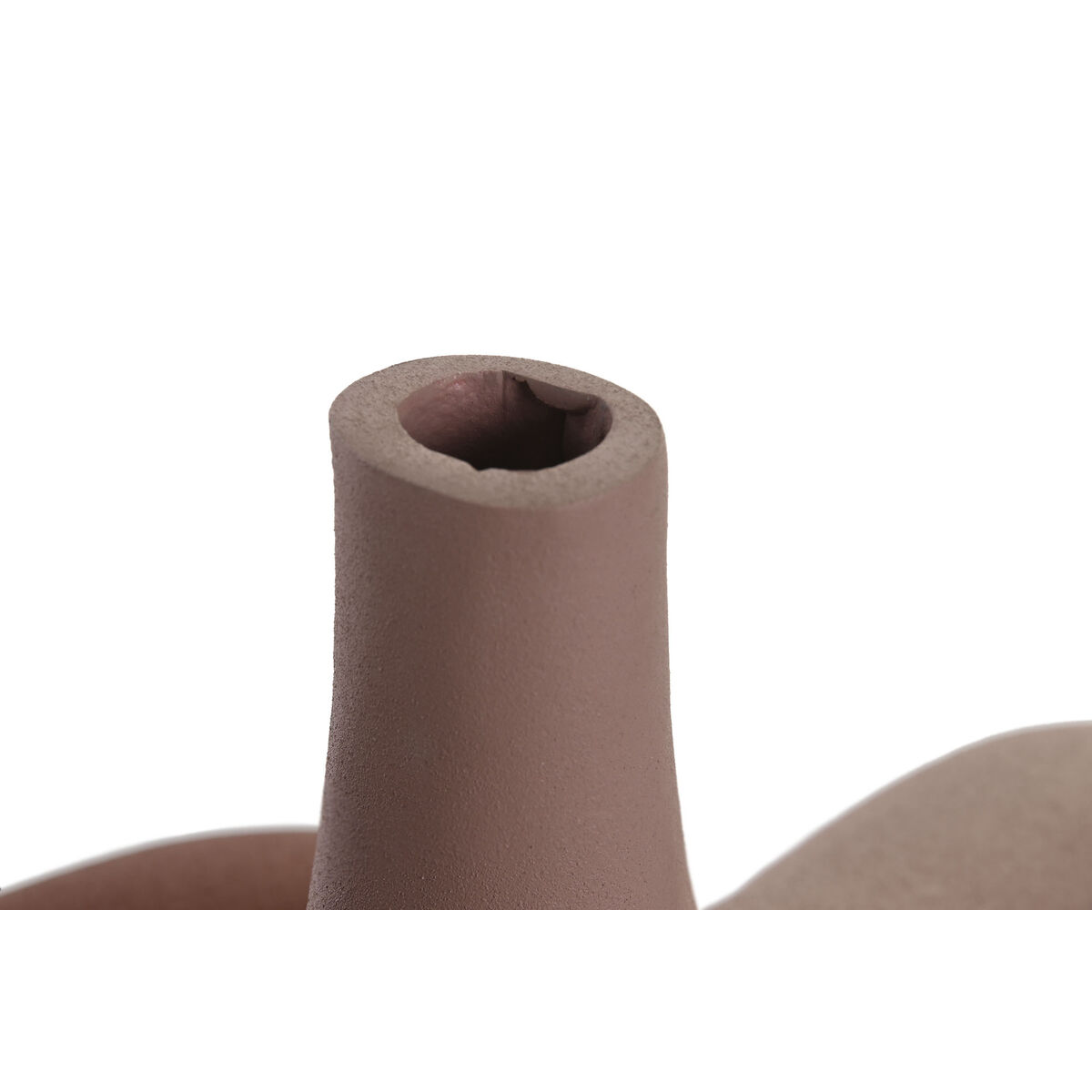 Vas DKD Home Decor 32 x 9,5 x 25 cm Rosa Terrakota n Aluminium (2 antal) - 2
