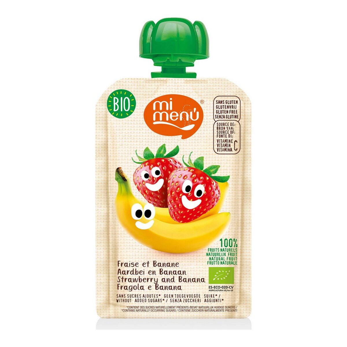 Barnmat Be Plus Pouch Jordgubbe Banan (100 g) - 2