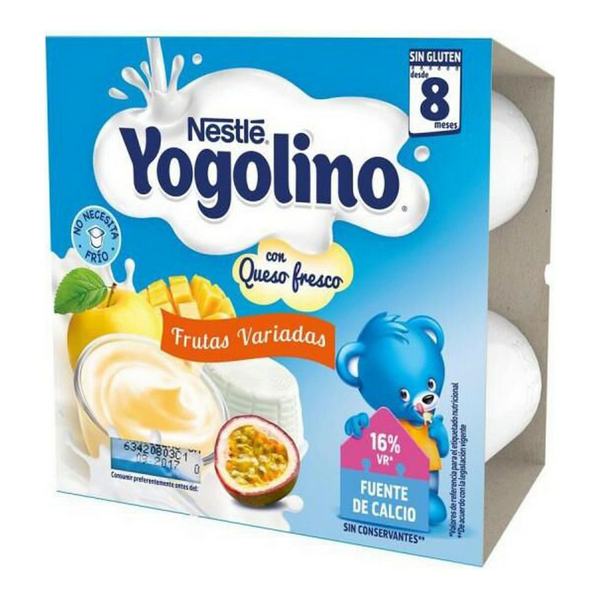 Yoghurt Nestle Yogolino Ost Frutas (4 x 100 gr)