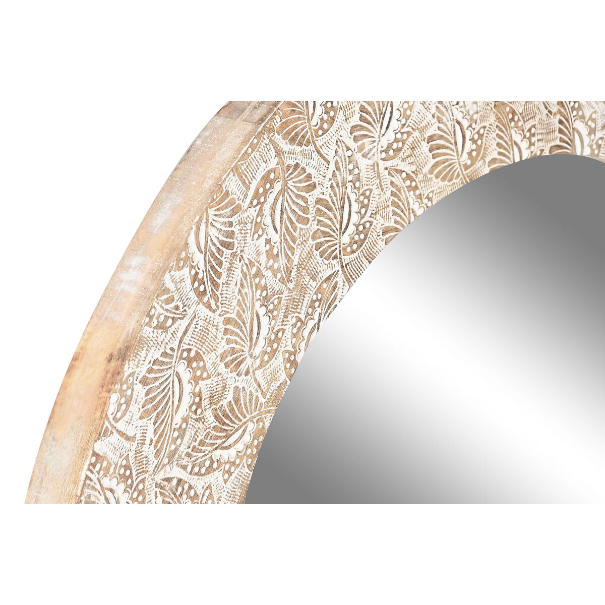 Väggspegel DKD Home Decor Mangoträ Trä MDF Mandala Avskalad 76 x 4 x 76 cm - 2